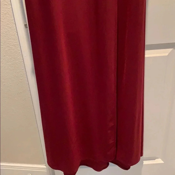 Red A-LIne Long Formal Dress Prom Dress Size 11 Juniors New - Picture 3 of 5